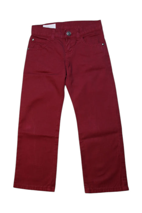 A Burgundy Casual Pants from Gucci in size 3T for boy. (Front View)