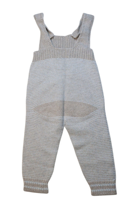 A Beige Long Overalls from Wedoble in size 6-12M for neutral. (Back View)