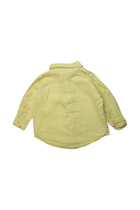 A Yellow Long Sleeve Shirts from Janie & Jack in size 6-12M for boy. (Back View)