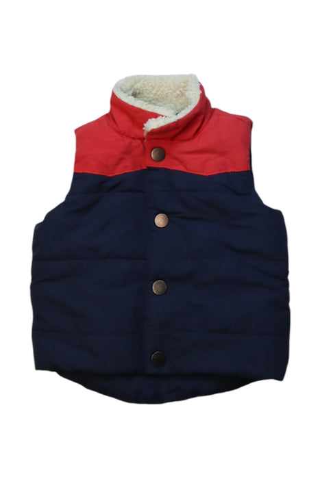 A Navy Outerwear Vests from Seed in size 6-12M for boy. (Front View)