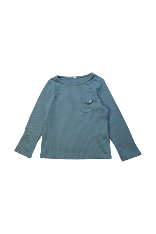 A Blue Long Sleeve T Shirts from Mori in size 6-12M for neutral. (Front View)