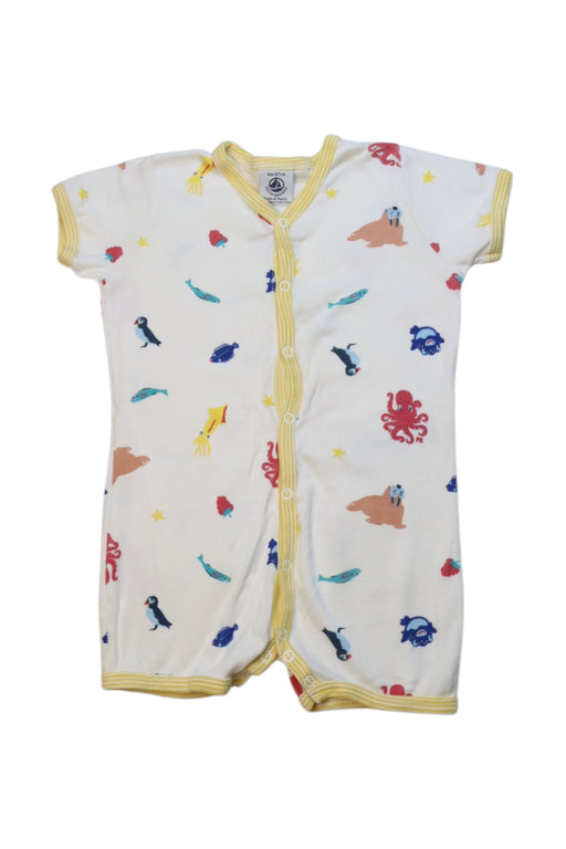 A Multicolour Short Sleeve Rompers from Petit Bateau in size 6-12M for boy. (Front View)