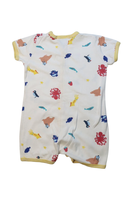 A Multicolour Short Sleeve Rompers from Petit Bateau in size 6-12M for boy. (Back View)