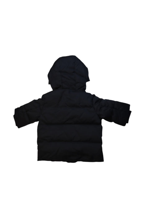 A Black Puffer/Quilted Coats & Outerwear from Emporio Armani in size 6T for boy. (Back View)