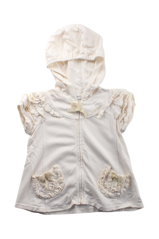 A White Hooded Sweatshirts from Jill Stuart in size 4T for girl. (Front View)