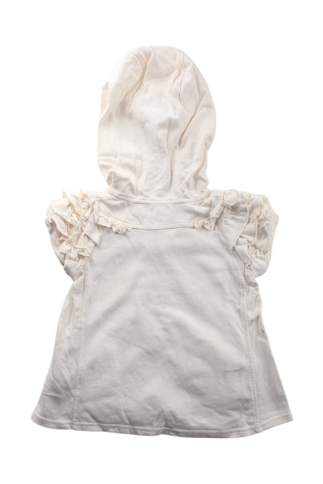 A White Hooded Sweatshirts from Jill Stuart in size 4T for girl. (Back View)