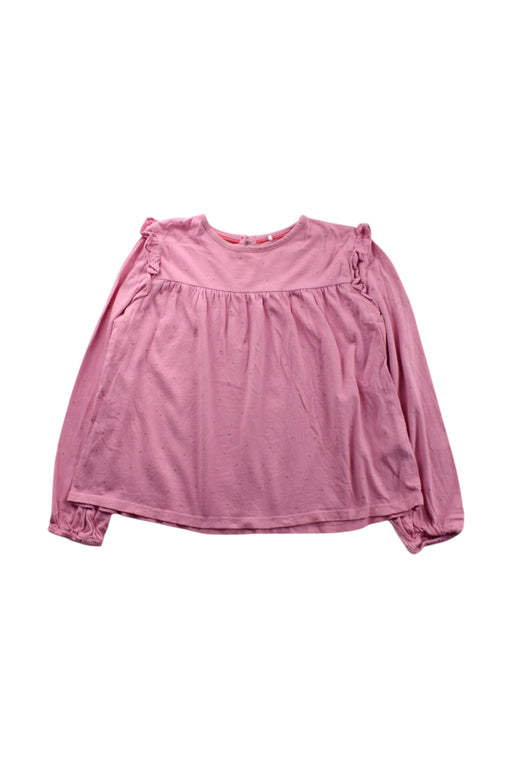 A Pink Long Sleeve Tops from Boden in size 5T for girl. (Front View)