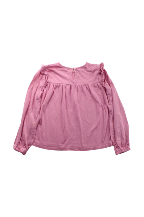 A Pink Long Sleeve Tops from Boden in size 5T for girl. (Back View)
