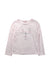 A Pink Long Sleeve Tops from Lili Gaufrette in size 6T for girl. (Front View)