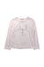 A Pink Long Sleeve Tops from Lili Gaufrette in size 6T for girl. (Front View)