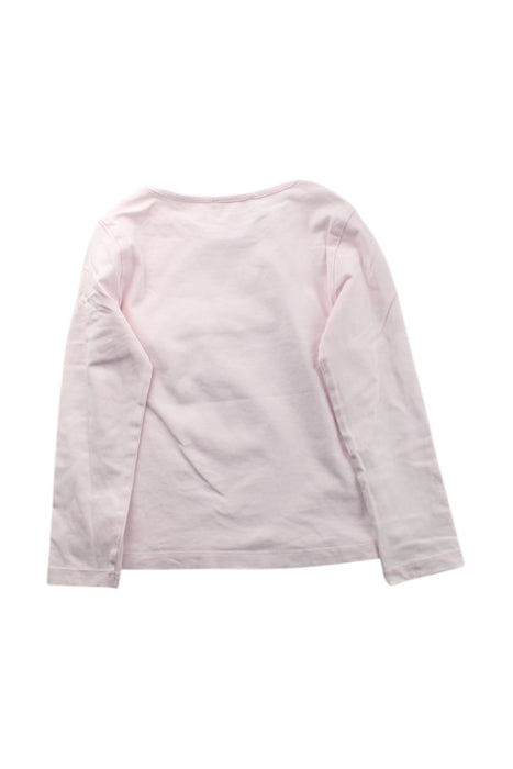 A Pink Long Sleeve Tops from Lili Gaufrette in size 6T for girl. (Back View)