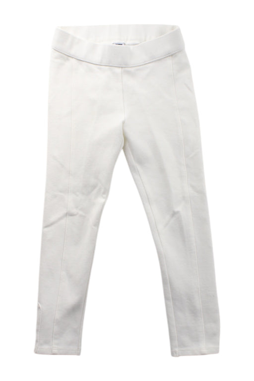 A White Leggings from Janie & Jack in size 4T for girl. (Front View)