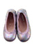 A Metallic Flats from Pretty Ballerinas in size 4T for girl. (Back View)