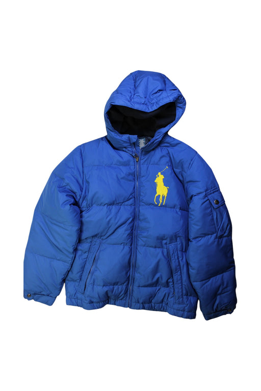 A Blue Puffer/Quilted Coats & Outerwear from Polo Ralph Lauren in size 10Y for boy. (Front View)