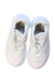 A White Sneakers from Adidas in size 6T for girl. (Back View)