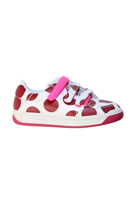 A Multicolour Sneakers from Burberry in size 6T for girl. (Front View)