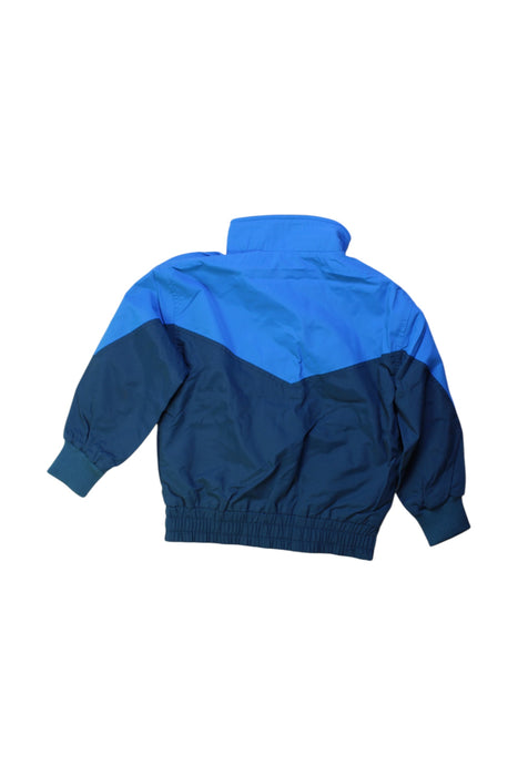 A Blue Lightweight Jackets from Molo in size 3T for boy. (Back View)