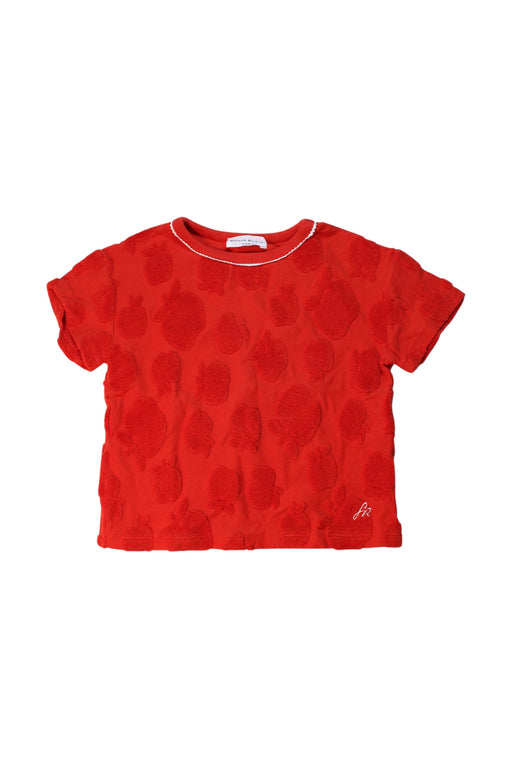 A Red Short Sleeve Tops from Sonia Rykiel in size 6T for girl. (Front View)