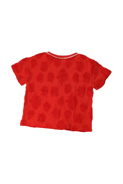 A Red Short Sleeve Tops from Sonia Rykiel in size 6T for girl. (Back View)
