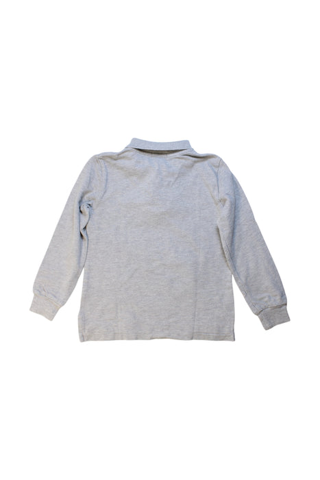 A Grey Long Sleeve Polos from Polo Ralph Lauren in size 5T for boy. (Back View)