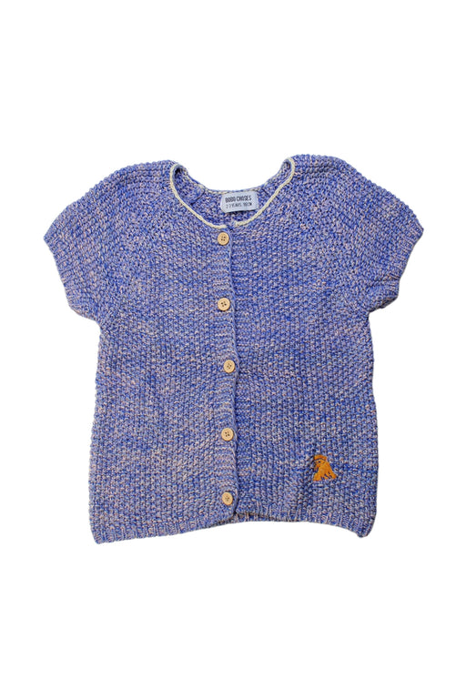 A Blue Cardigans from Bobo Choses in size 3T for girl. (Front View)
