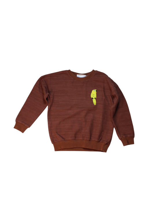 A Brown Crewneck Sweatshirts from Mini Rodini in size 6T for boy. (Front View)