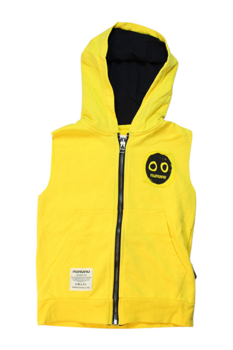 A Yellow Outerwear Vests from Nununu in size 4T for boy. (Front View)