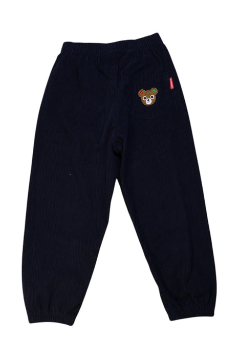 A Black Casual Pants from Miki House in size 4T for boy. (Back View)