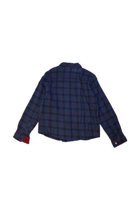 A Navy Long Sleeve Shirts from Pepa London in size 5T for boy. (Back View)