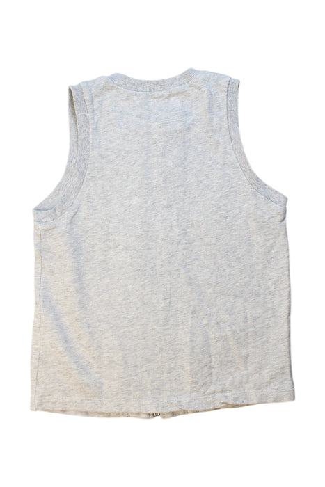 A Grey Outerwear Vests from Miki House in size 8Y for boy. (Back View)