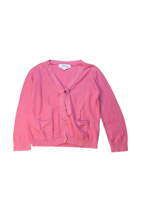 A Pink Cardigans from Bonpoint in size 6T for girl. (Front View)