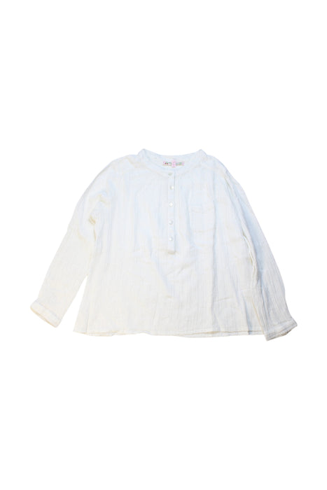 A White Long Sleeve Shirts from Bonpoint in size 8Y for girl. (Front View)