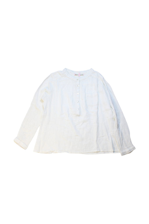 A White Long Sleeve Shirts from Bonpoint in size 8Y for girl. (Front View)