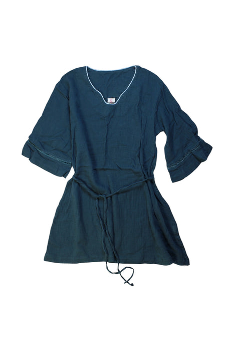 A Teal Cover Ups from Juliet & the Band in size 8Y for girl. (Front View)