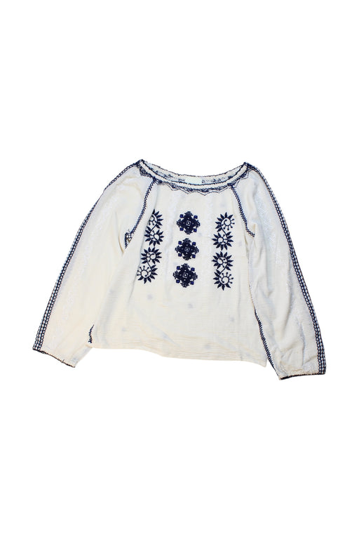 A White Long Sleeve Tops from Hartford in size 8Y for girl. (Front View)