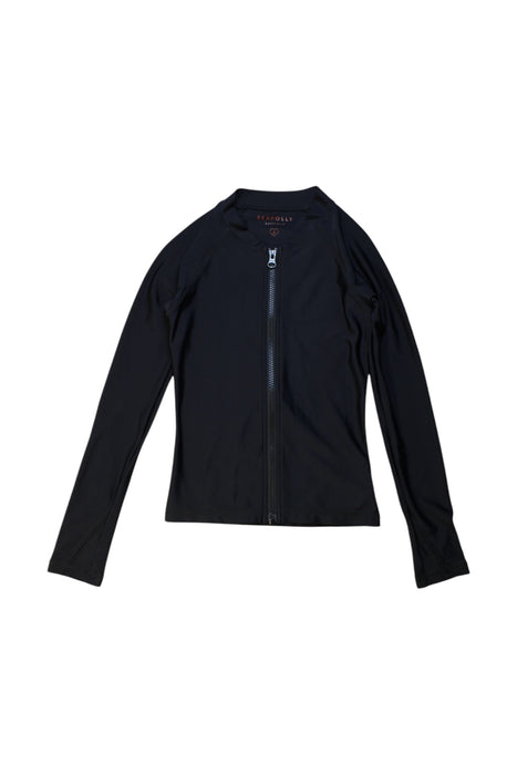 A Black Rash Guards from Seafolly in size 8Y for girl. (Front View)