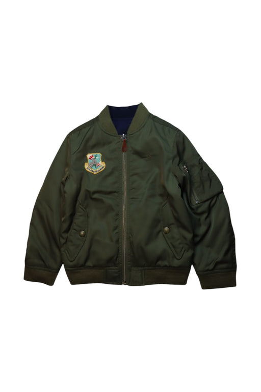 A Green Lightweight Jackets from Polo Ralph Lauren in size 5T for boy. (Front View)