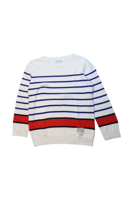 A Multicolour Crewneck Sweatshirts from Mayoral in size 6T for boy. (Front View)