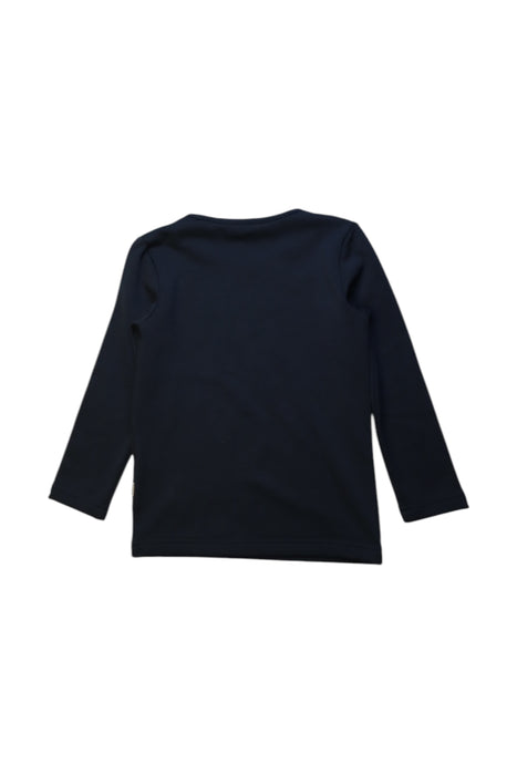 A Navy Long Sleeve Tops from Aigle in size 6T for neutral. (Back View)