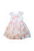 A Peach Sleeveless Dresses from Petit Bateau in size 6T for girl. (Back View)