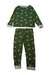 A Green Pyjama Sets from Little Green Radicals in size 5T for girl. (Front View)