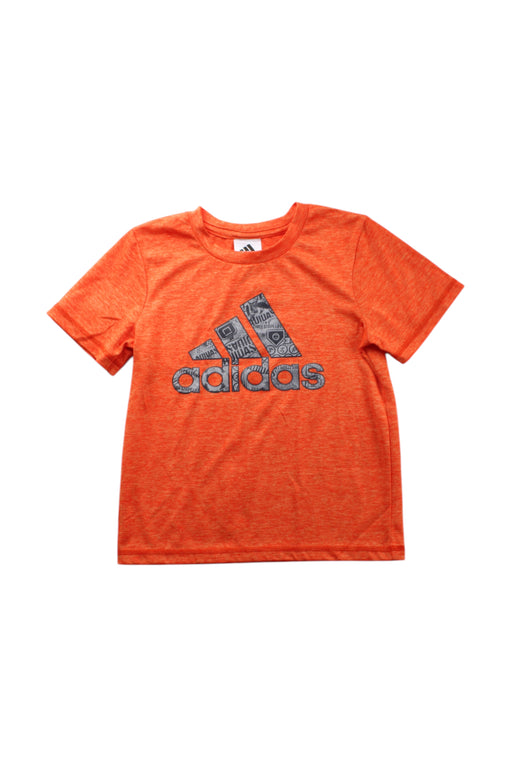 A Orange Short Sleeve T Shirts from Adidas in size 5T for neutral. (Front View)