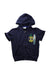 A Navy Zippered Sweatshirts from Fendi in size 6T for neutral. (Front View)