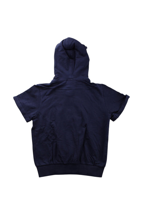A Navy Zippered Sweatshirts from Fendi in size 6T for neutral. (Back View)