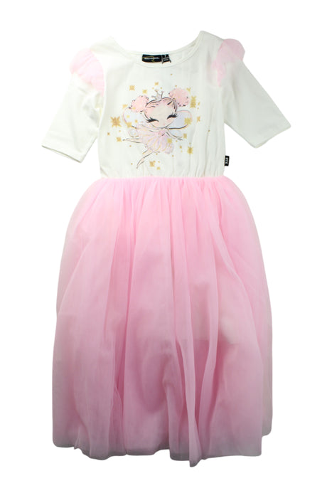 A Pink Long Sleeve Dresses from Rock Your Kid in size 7Y for girl. (Front View)