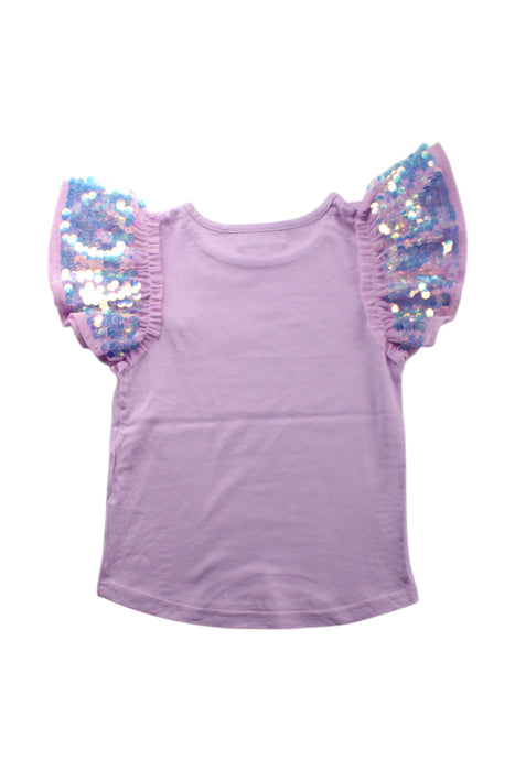 A Purple Short Sleeve Tops from Angel's Face in size 6T for girl. (Back View)