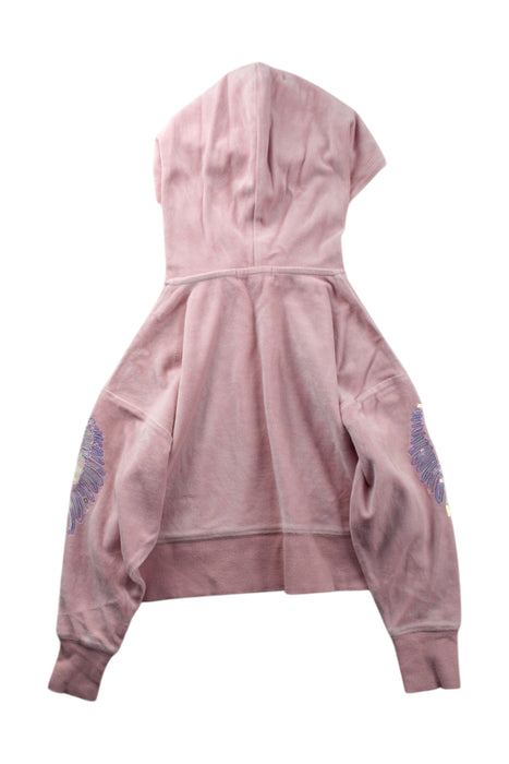 A Pink Hooded Sweatshirts from Angel's Face in size 6T for girl. (Back View)