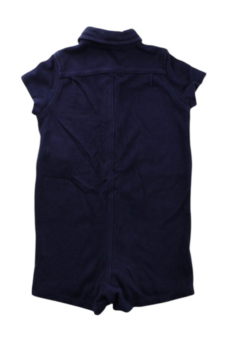 A Navy Short Sleeve Rompers from Ralph Lauren in size 6-12M for neutral. (Back View)