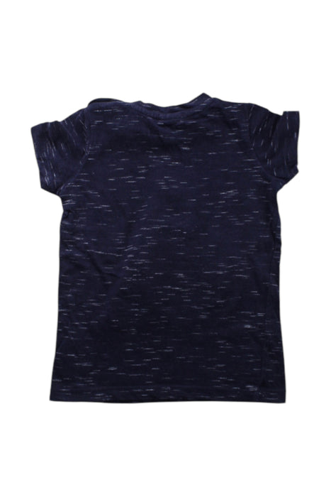 A Navy Short Sleeve Tops from Seed in size 6-12M for neutral. (Back View)