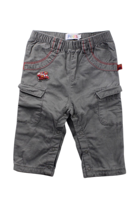 A Grey Casual Pants from La Compagnie des Petits in size 6-12M for neutral. (Front View)